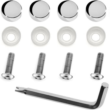 Caps Fastener Security Bracket Mount Kit- Stainless Steel Screws Bolts ZXFOOG Silicone License Plate Frame-Black Car Tag Holder Cover with Anti Theft License Plate Screws for Front or Rear Caps Fastener Security Bracket Mount Kit- Stainless Steel Screws Bolts ZXFOOG Silicone License Plate Frame-Black Car Tag Holder Cover with Anti Theft License Plate Screws for Front or Rear